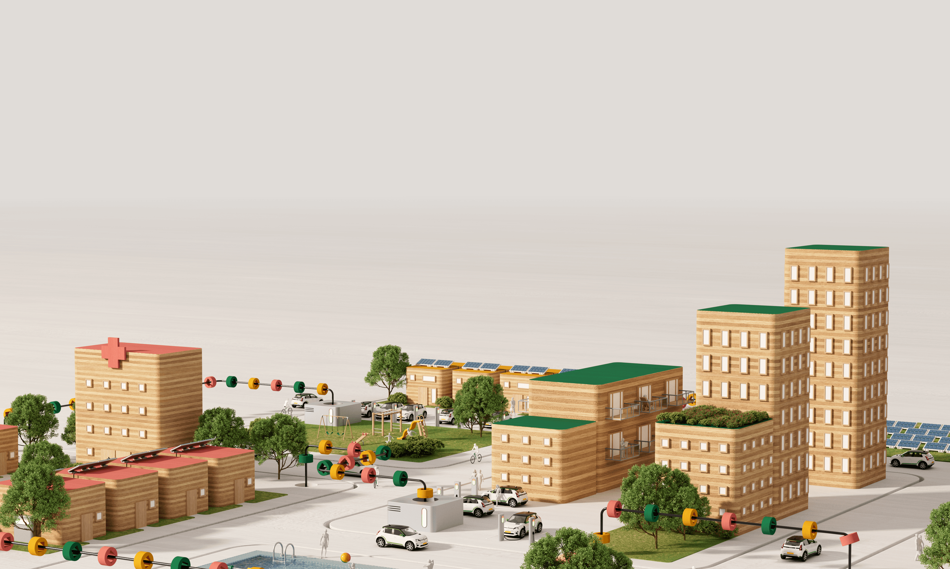 a group of wind turbines in the ocean