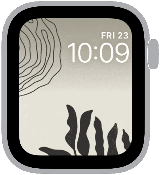 an apple watch face from the midcentury modern collection