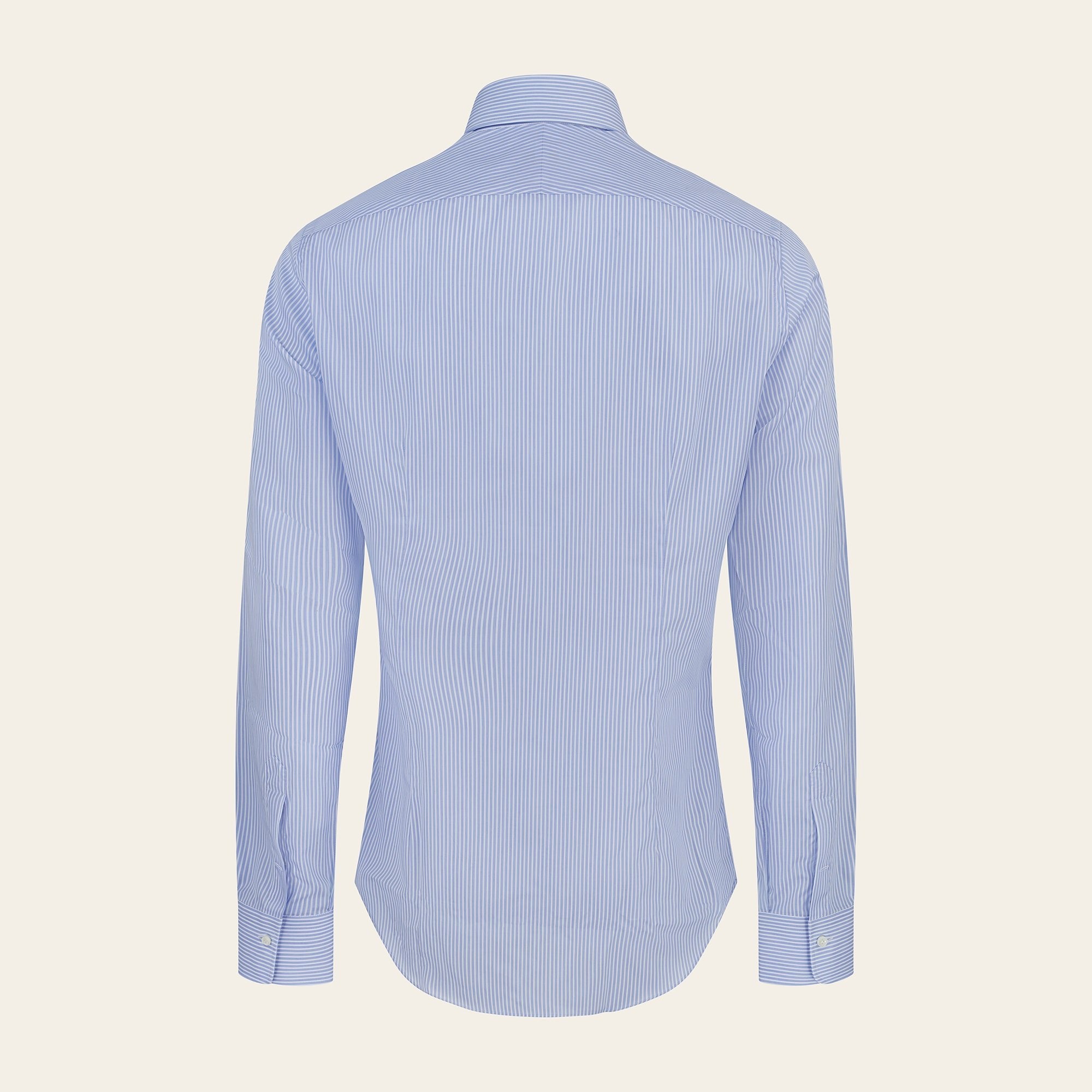 Adda River Thin Blue Stripe Shirt - Mandelli UK