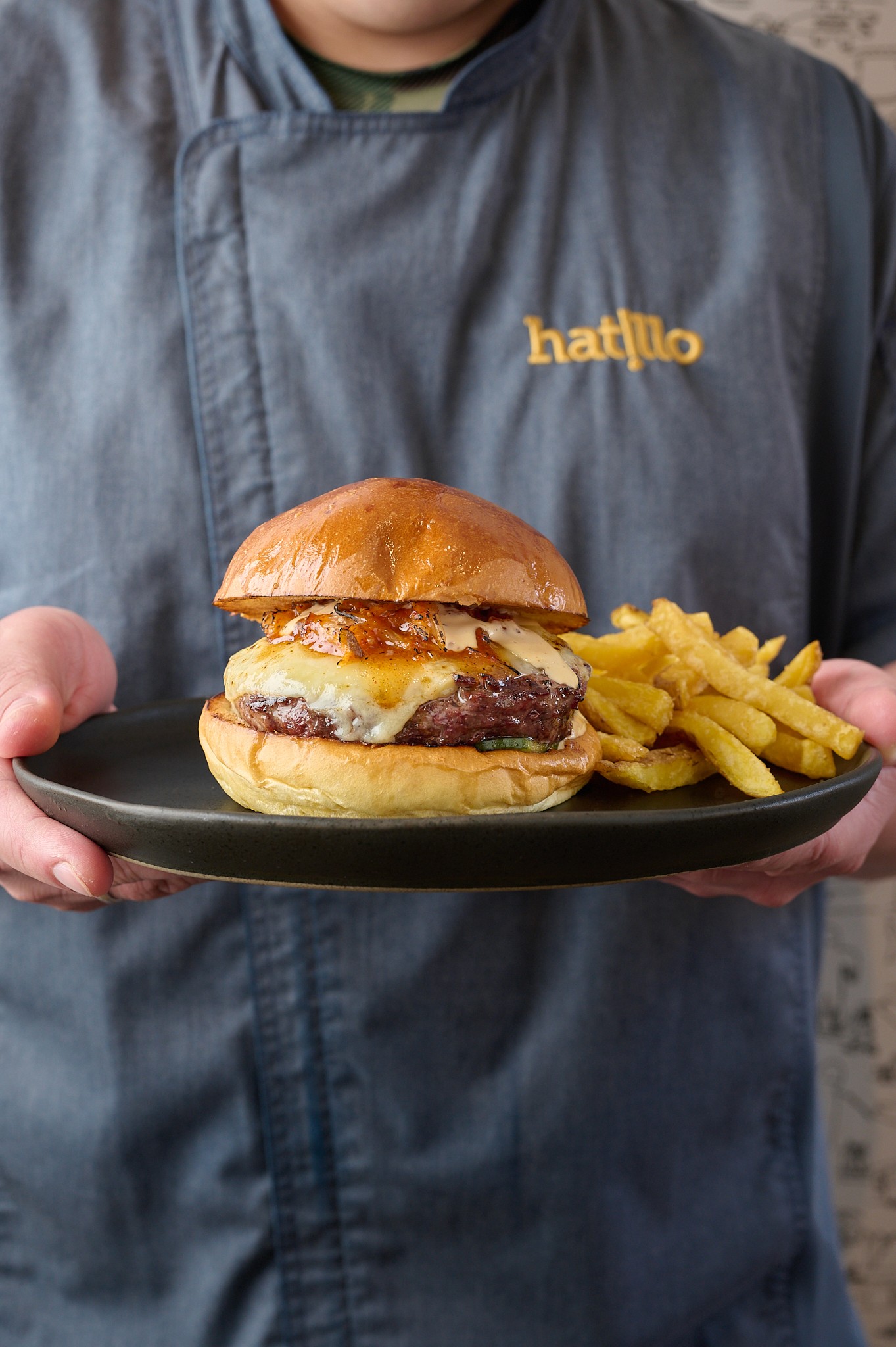 Hamburguesa Wagyu en las rosas