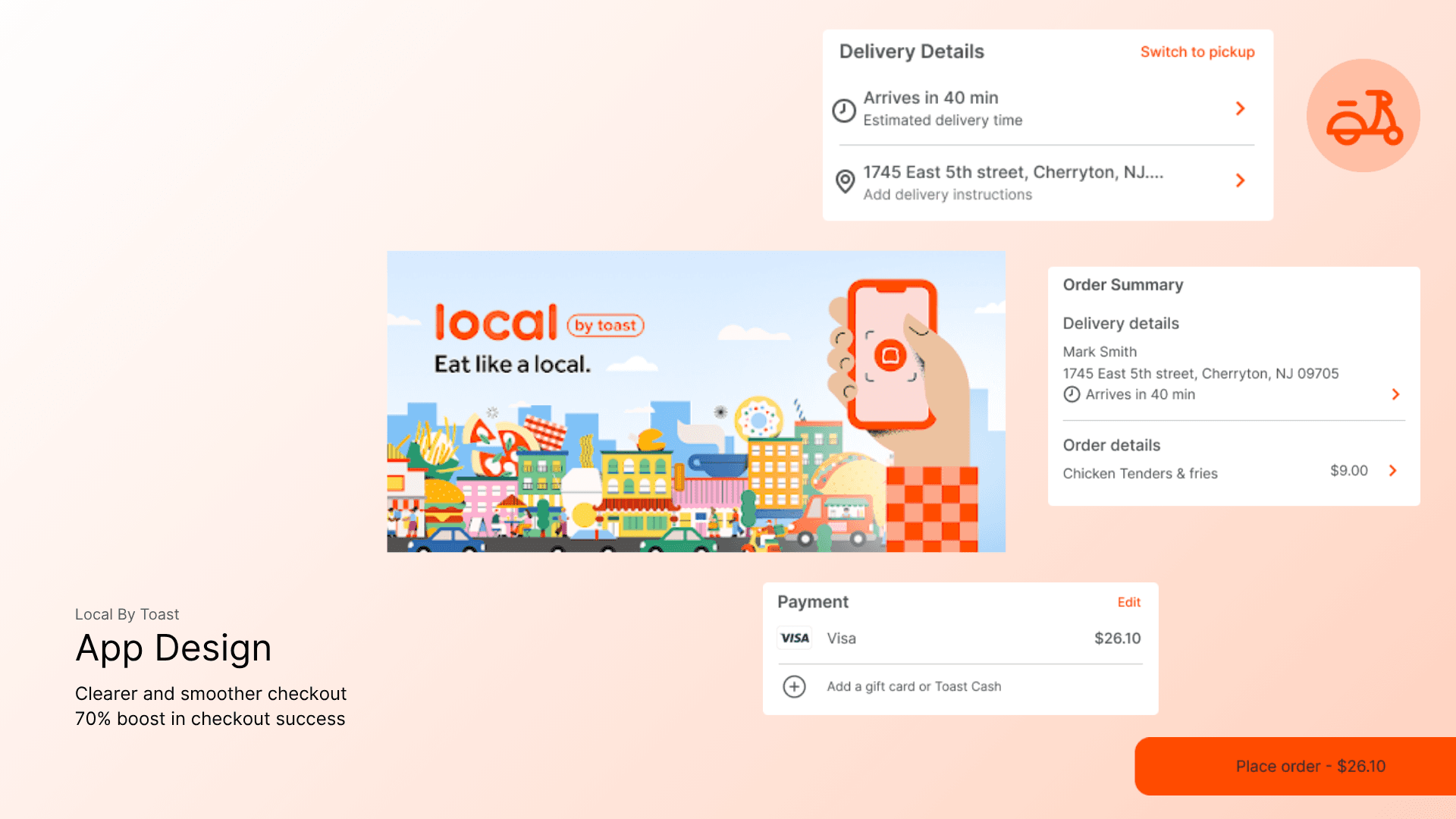 3 mobile screens for a job portanl app