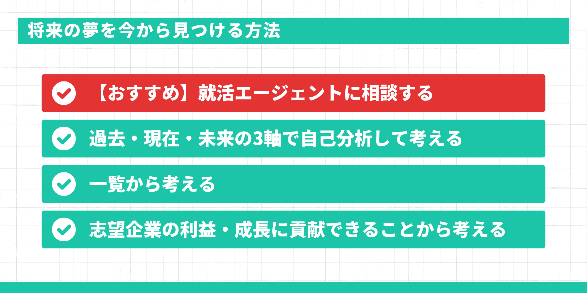 将来の夢を今から見つける方法