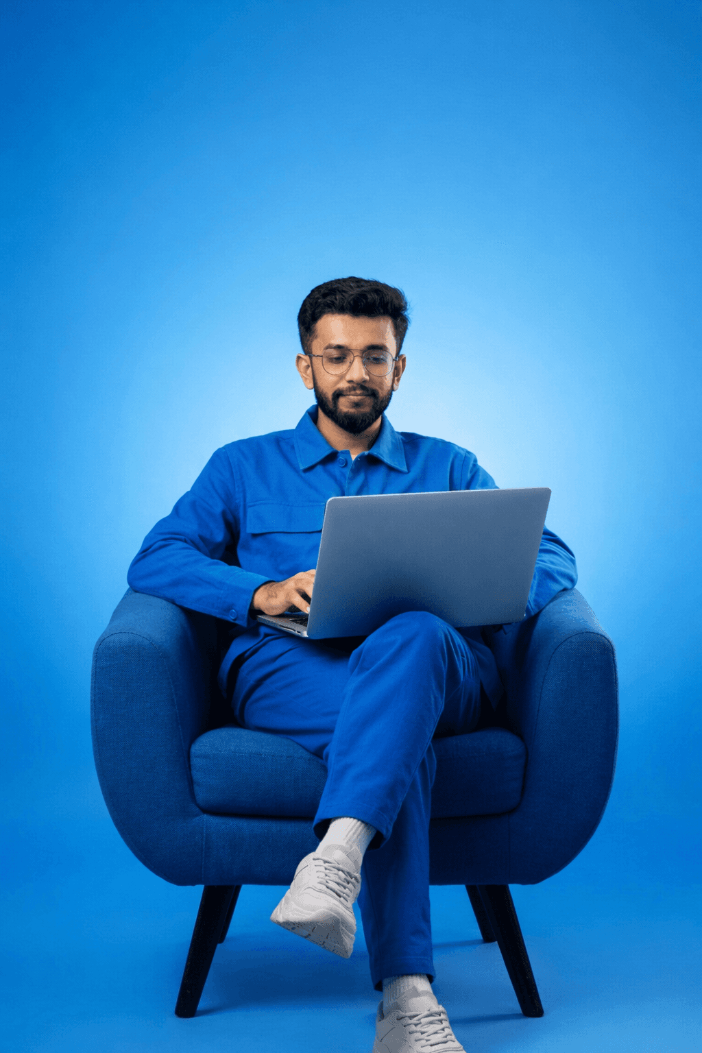 Man Using Laptop