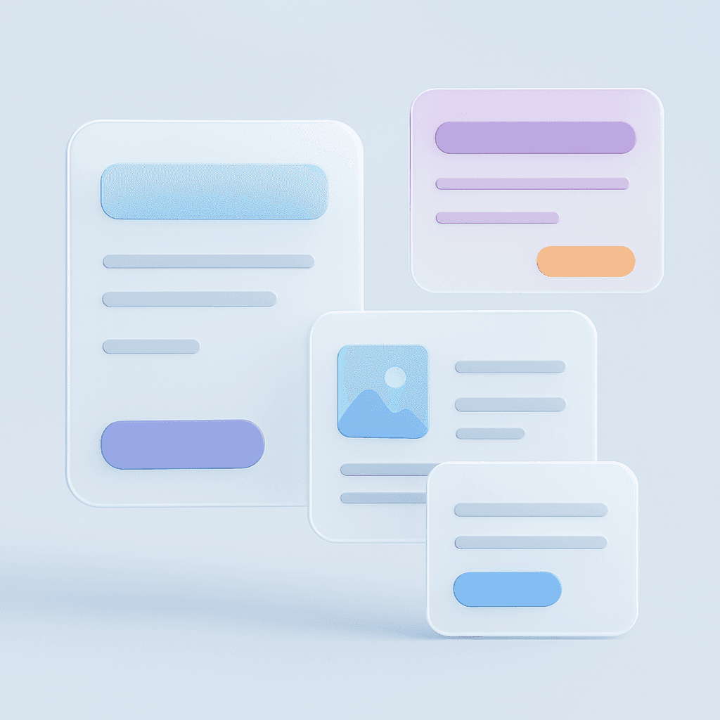 Landing page and ui element examples