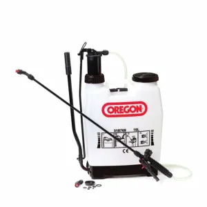 handheld sprayer with a long nozzle, hose, and adjustable strap