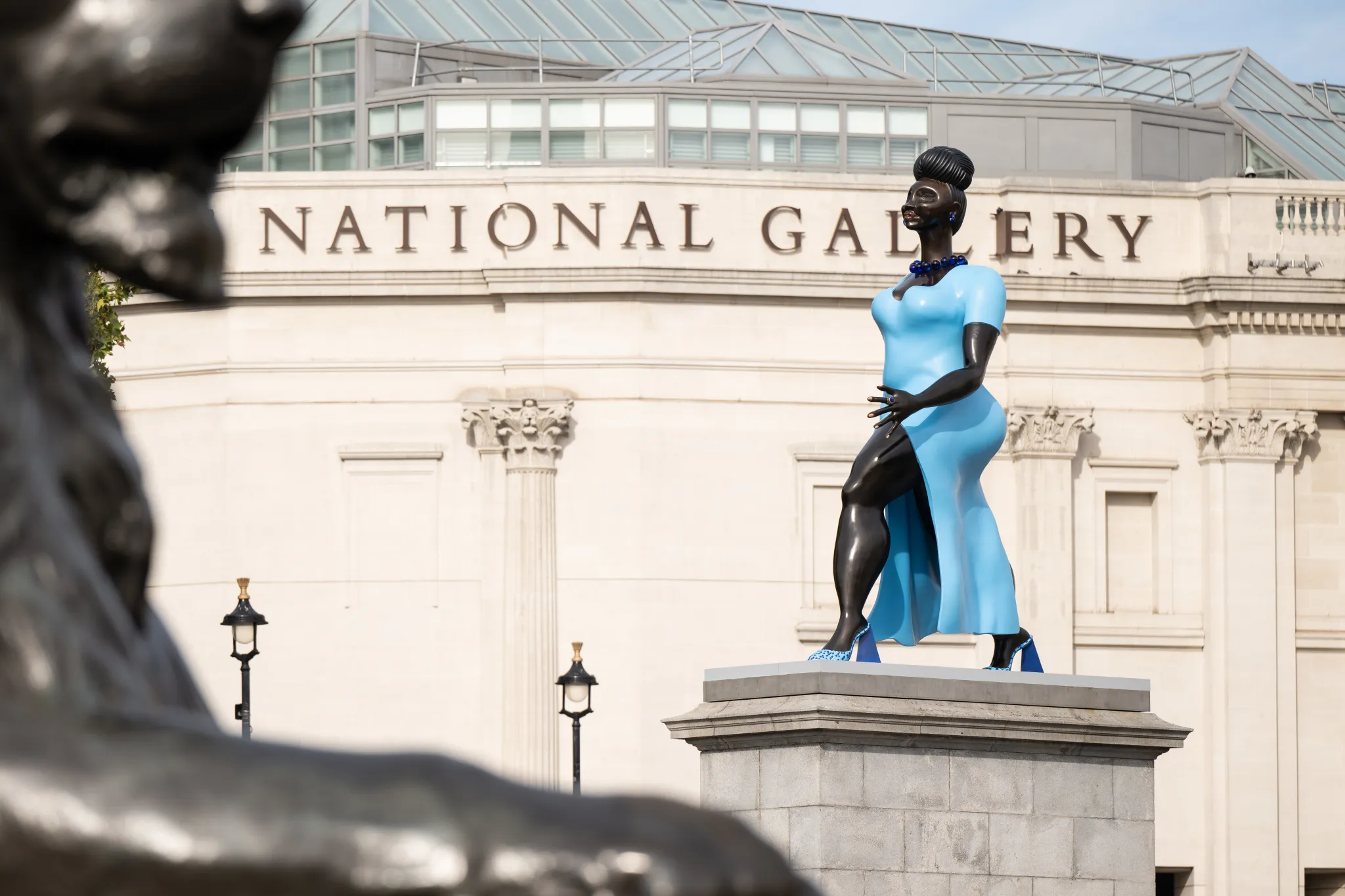 Tschabalala Self’s Lady In Blue Unveiled on London’s Fourth Plinth