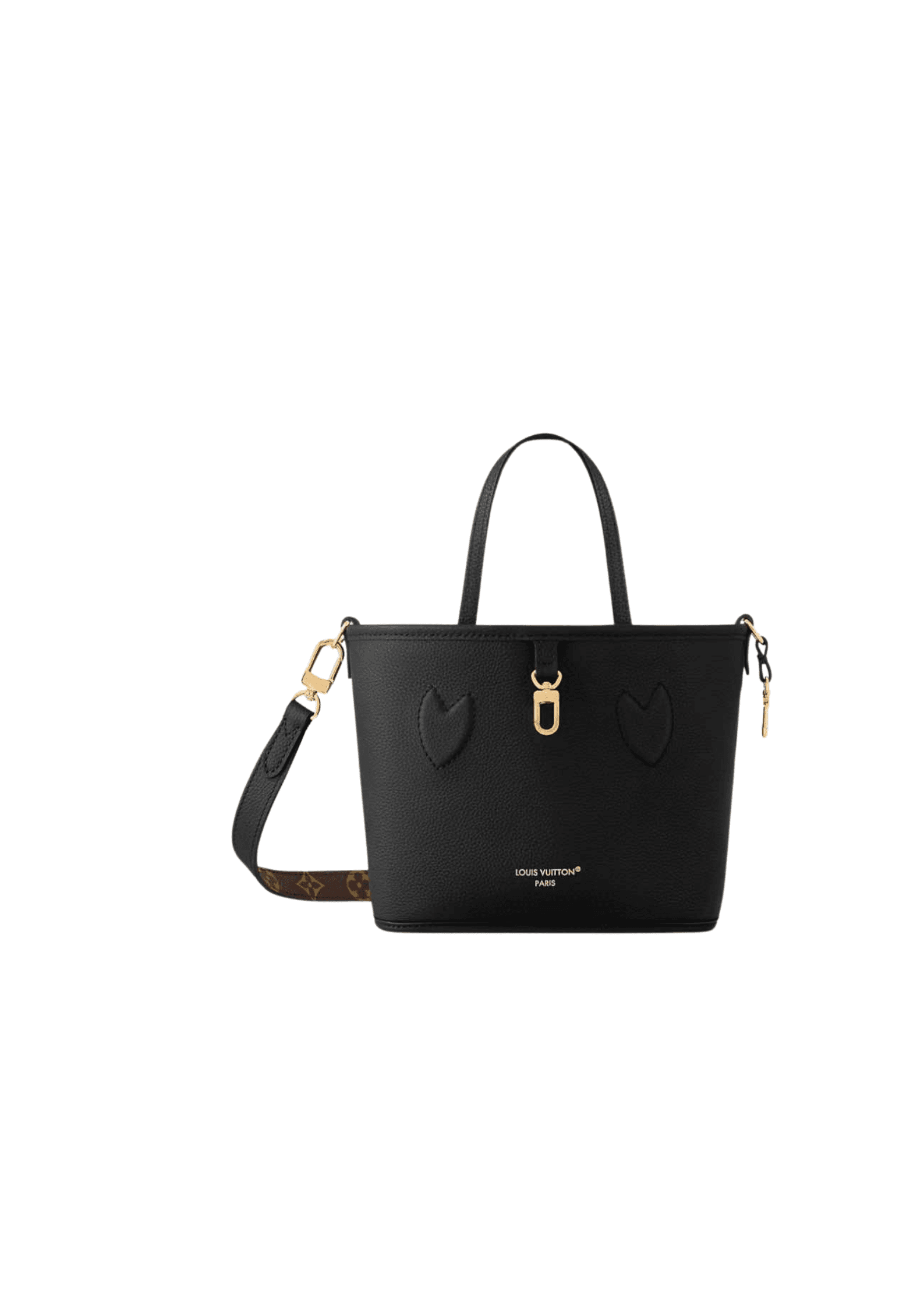 LV Neverfull Bandouliere Inside Out BB Bag in Black