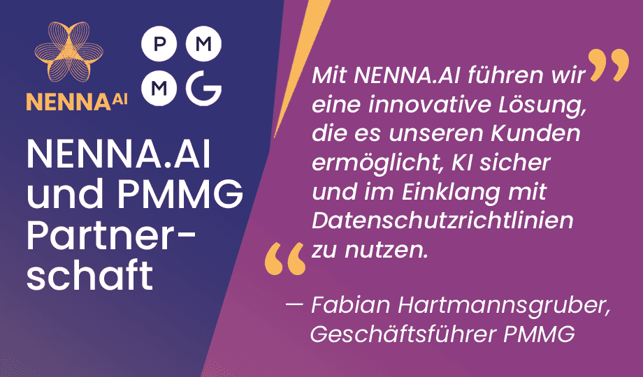 PMMG und NENNA.AI schließen Partnerschaft zur sicheren Nutzung von KI-Lösungen