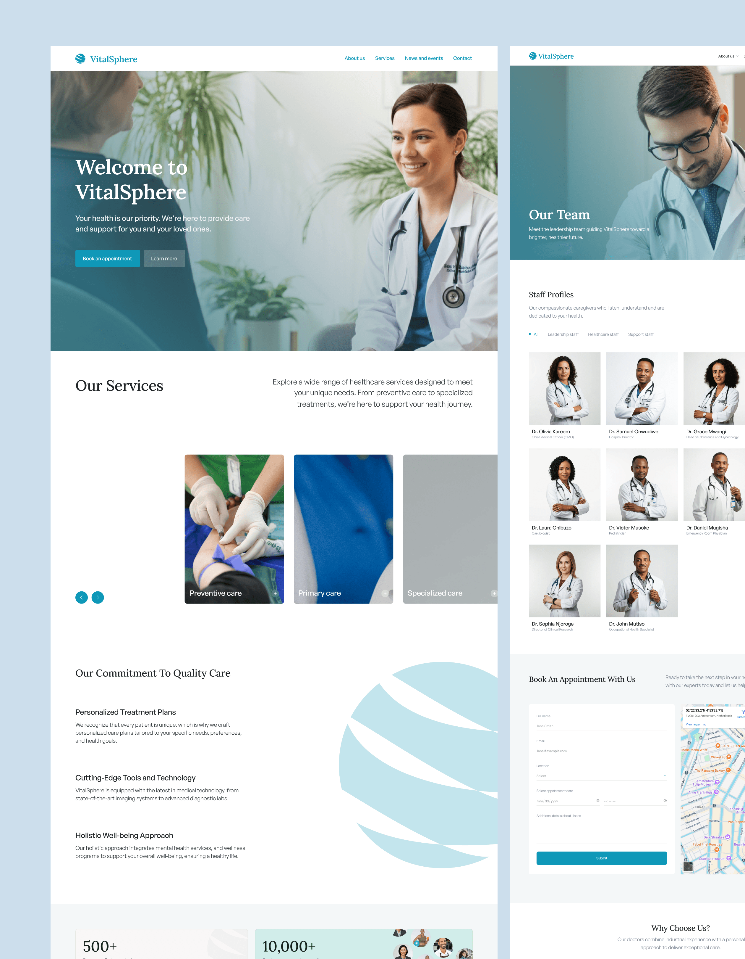 VitalSphere Framer Template