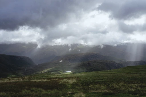 Rain curtains over the glen