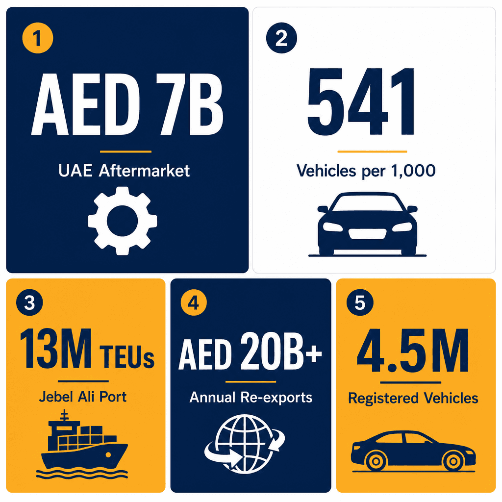 Infographic: How to Start an Auto Parts Trading Business in Dubai
