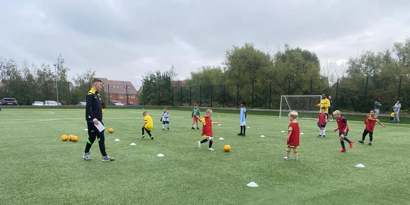 Kids football training