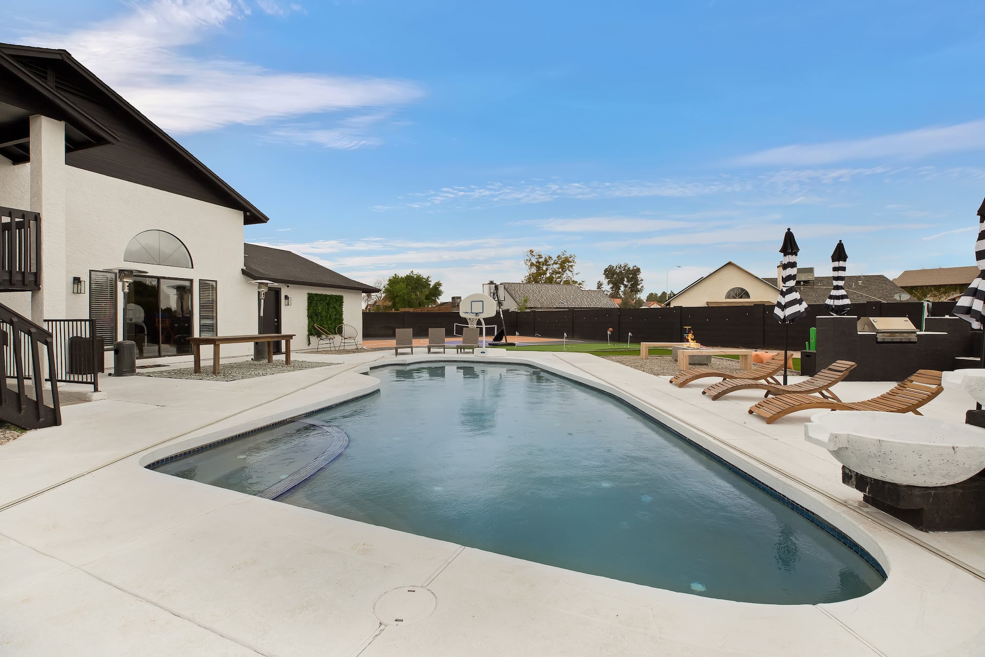 Pool and spa at Fun Zone Estate