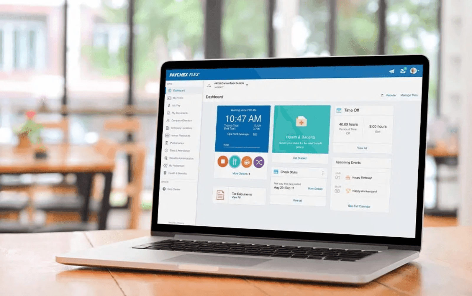 Paychex Flex helps you organize your payroll