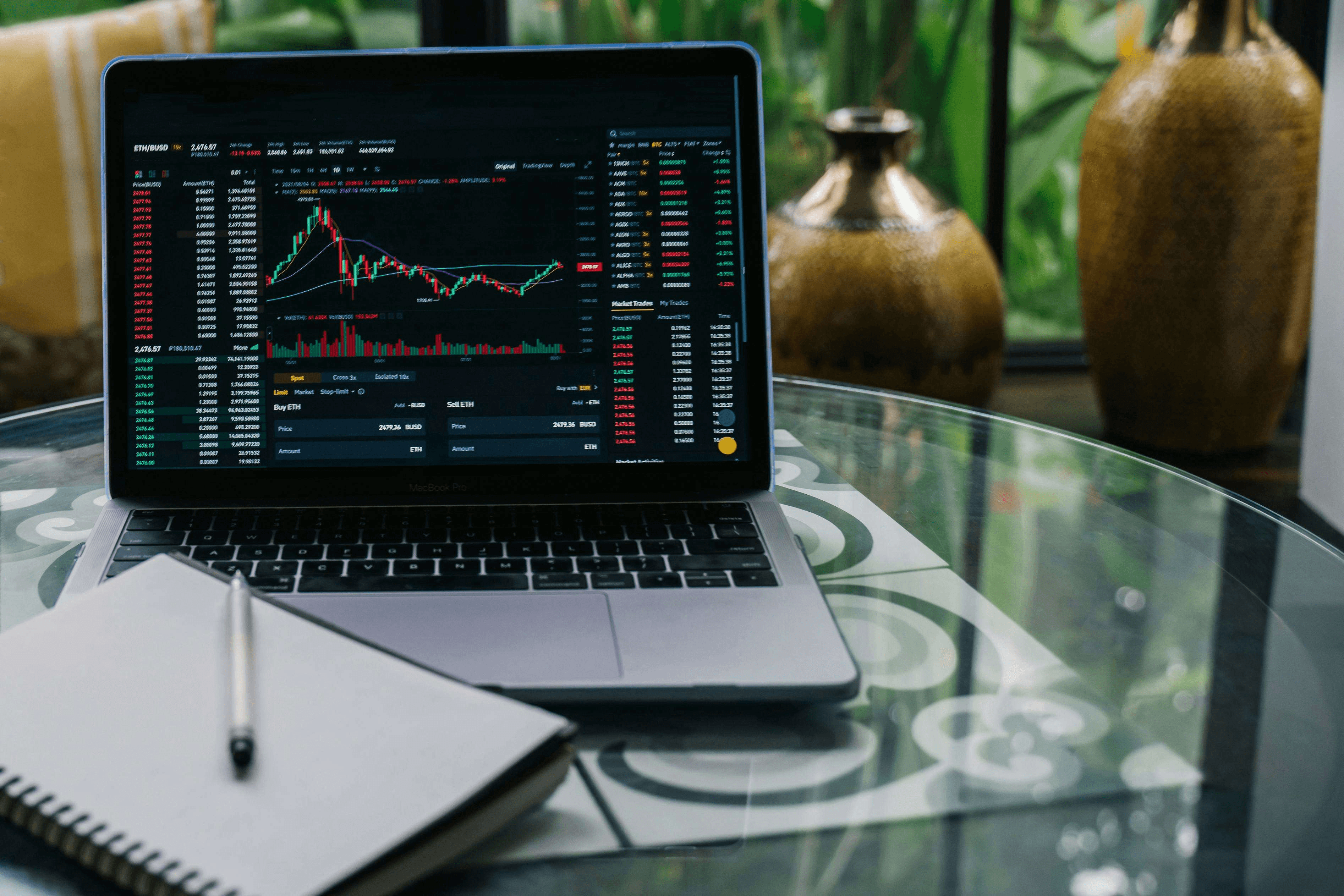 Laptop showing financial trading data charts - Polymarket Prediction Market Accuracy 
