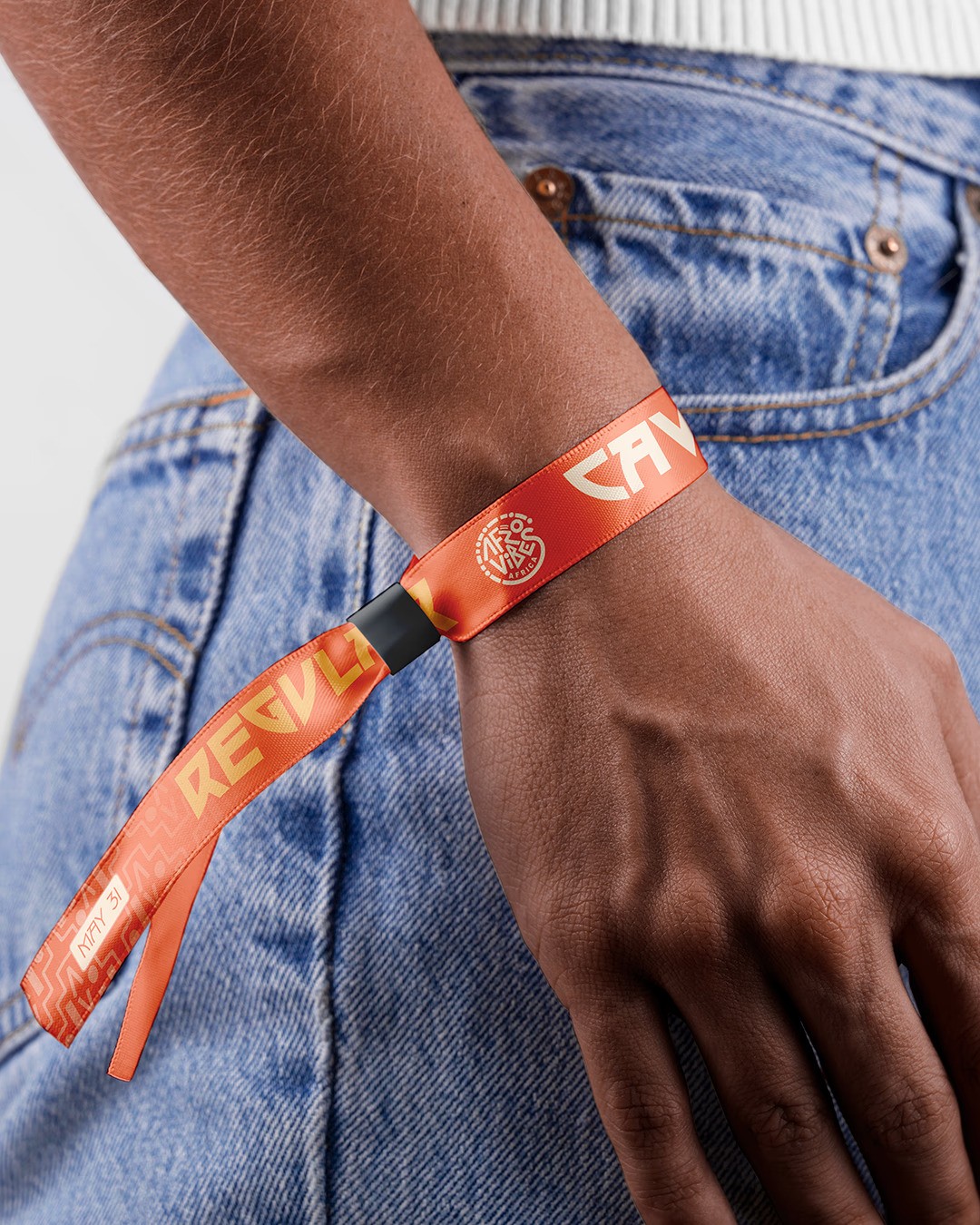 Afrovibes Africa visual identity application — logo and colour system, by MetaCraft.