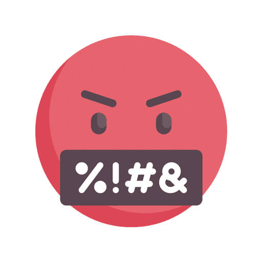 Rude customers icon