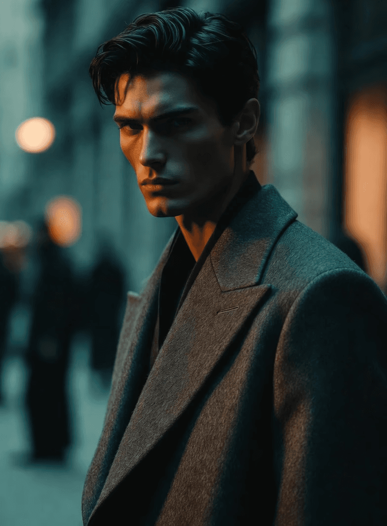 Man looking seriously