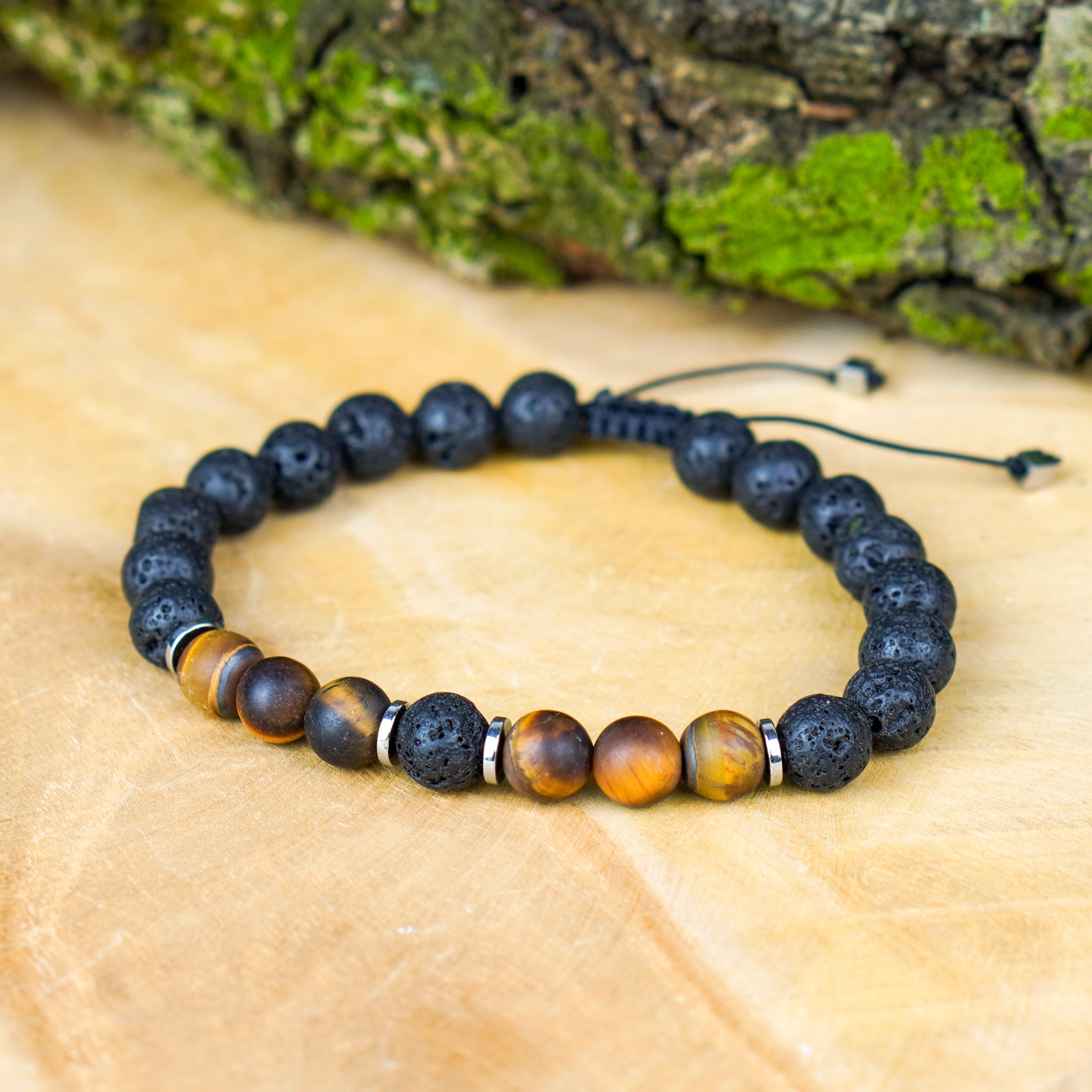 Męska bransoletka CORE – naturalne kamienie w minimalistycznym stylu dla niego