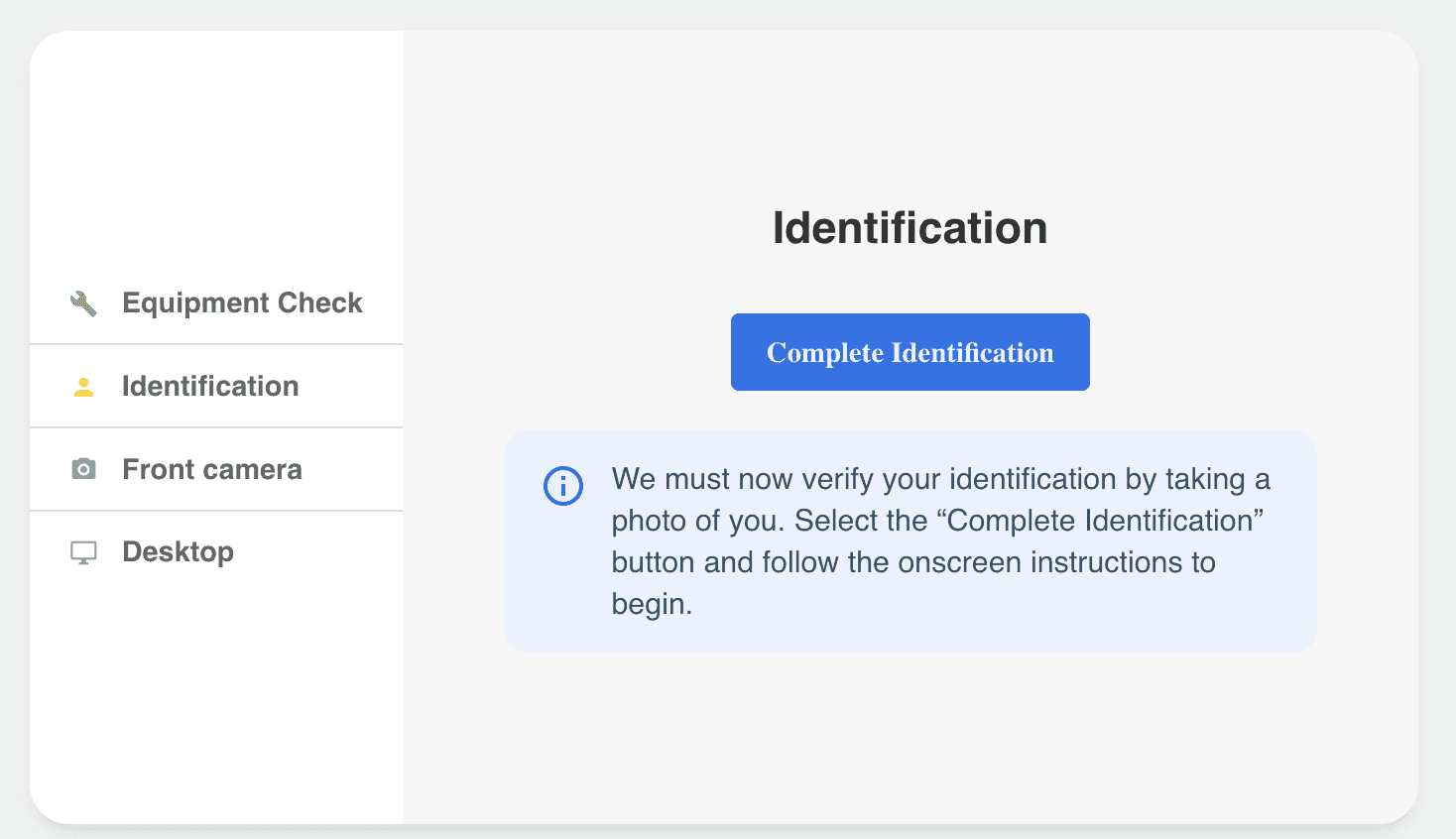 Starting test setup — screenshot 3