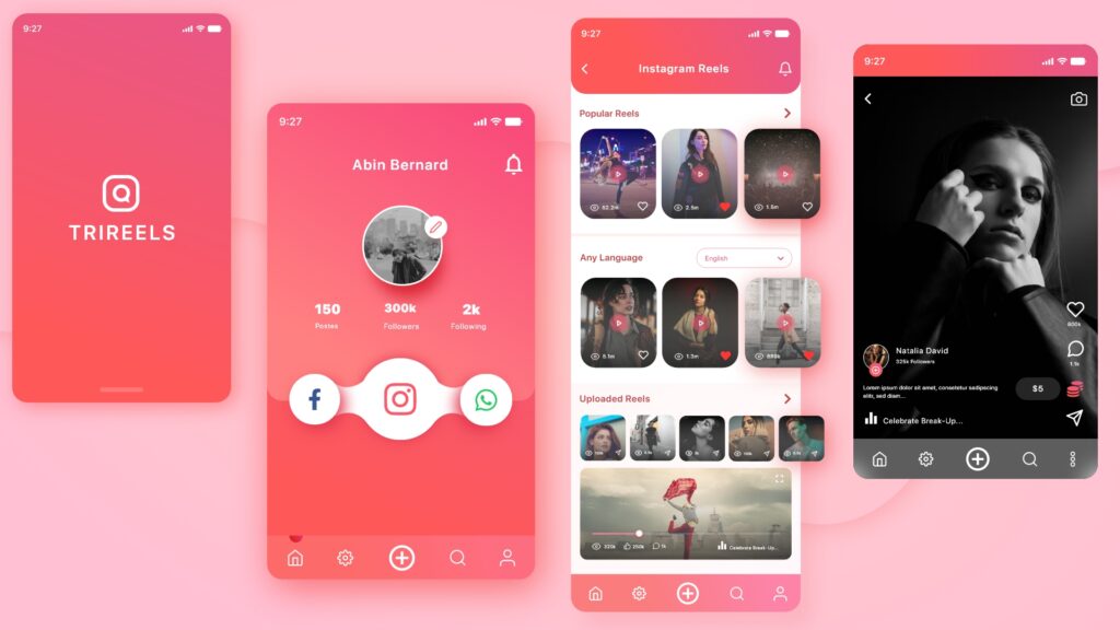 Example work of ui ux design