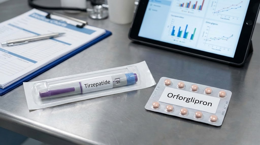 Orforglipron vs tirzepatide