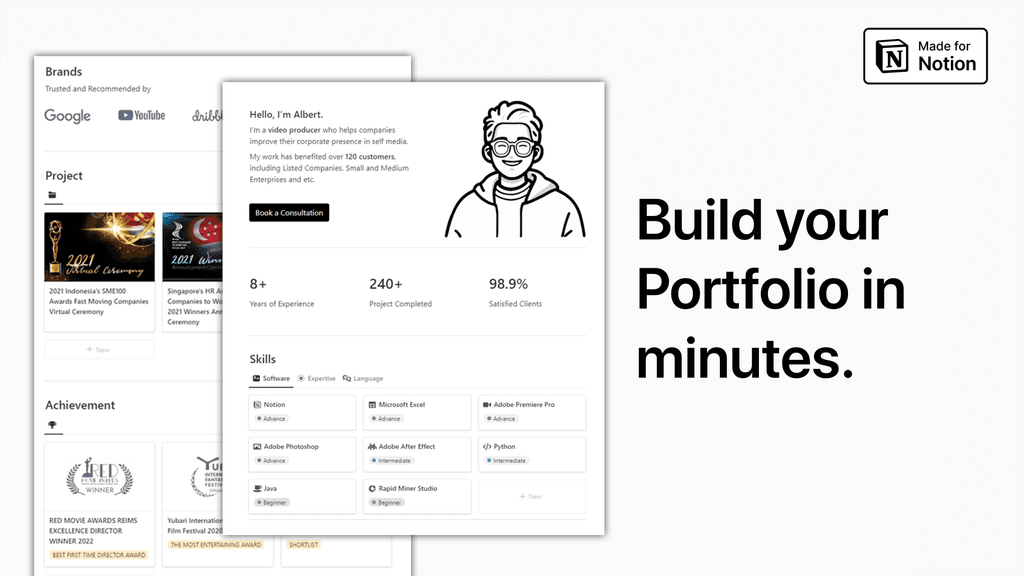 Notion Portfolio Banner Image