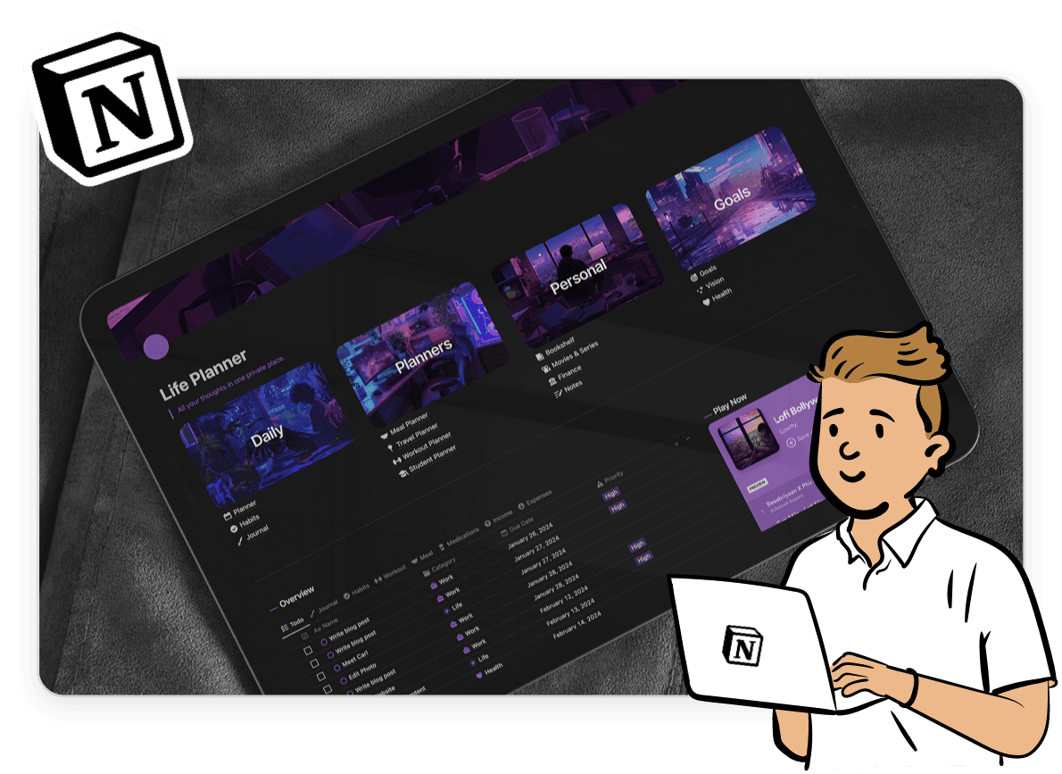 20+ Best Notion Templates to Organize Your Life