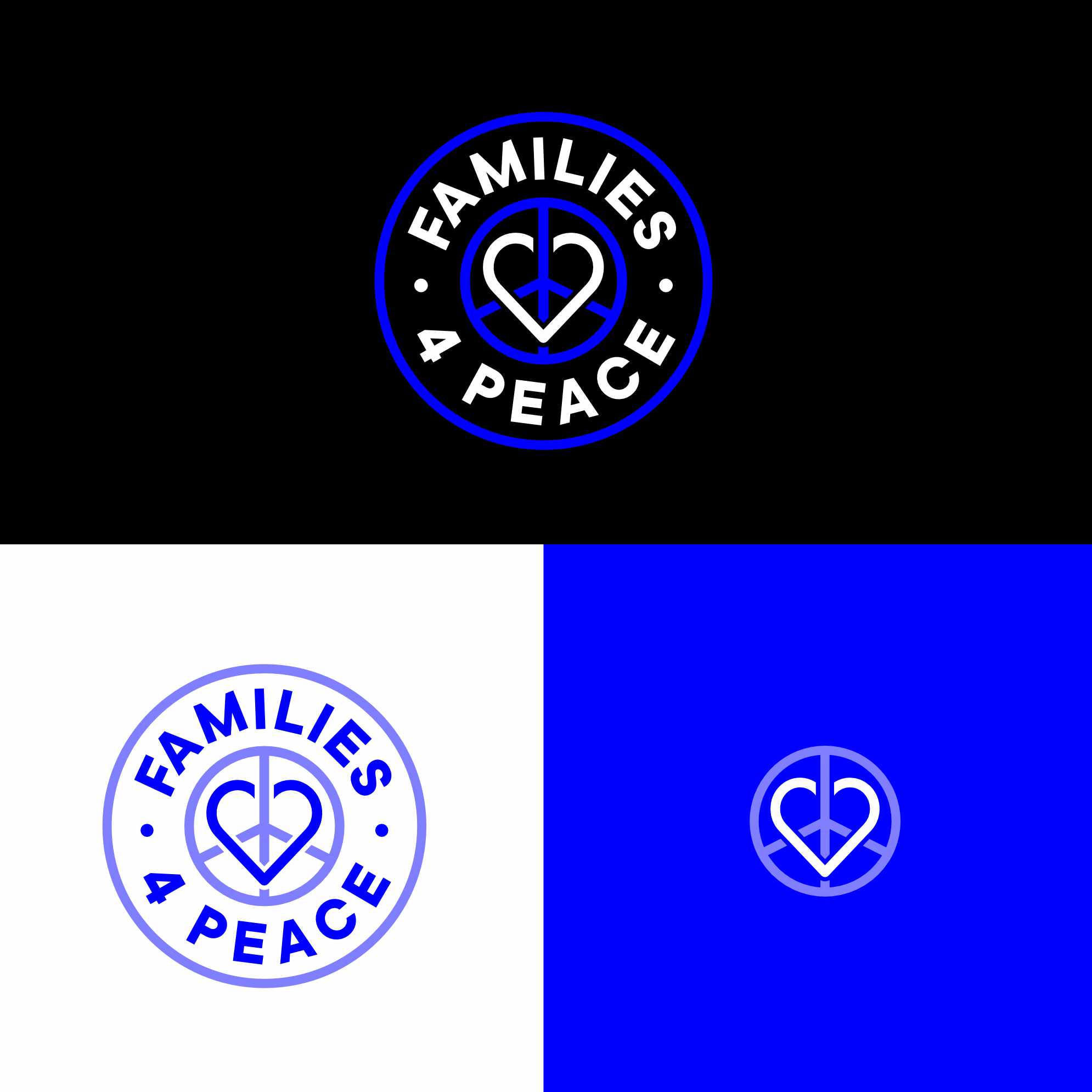 Families for peace, unused option brand overview responsive logo design