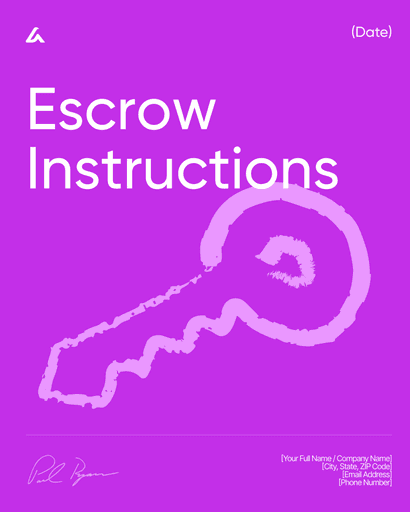 Escrow Instructions