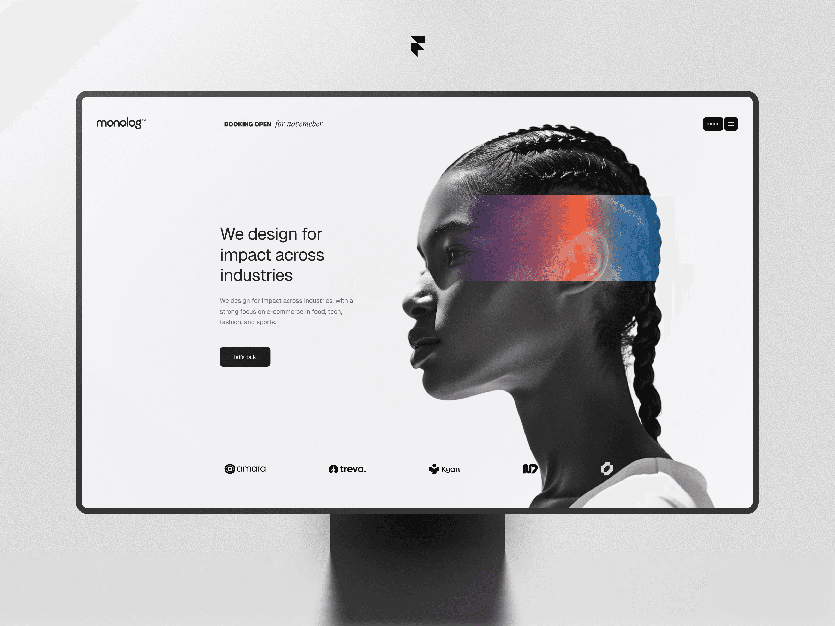 Monolog Framer template
