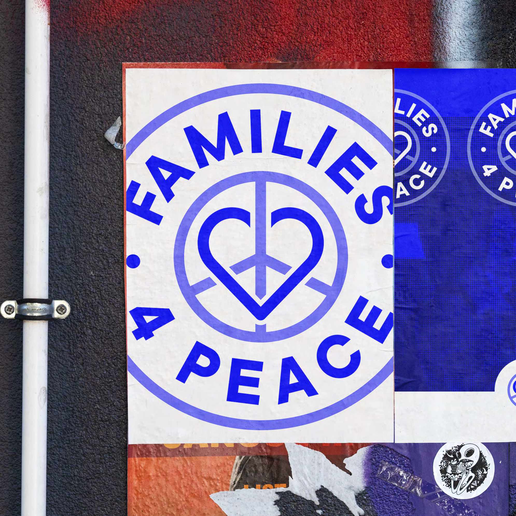 Families for peace design concept unused option