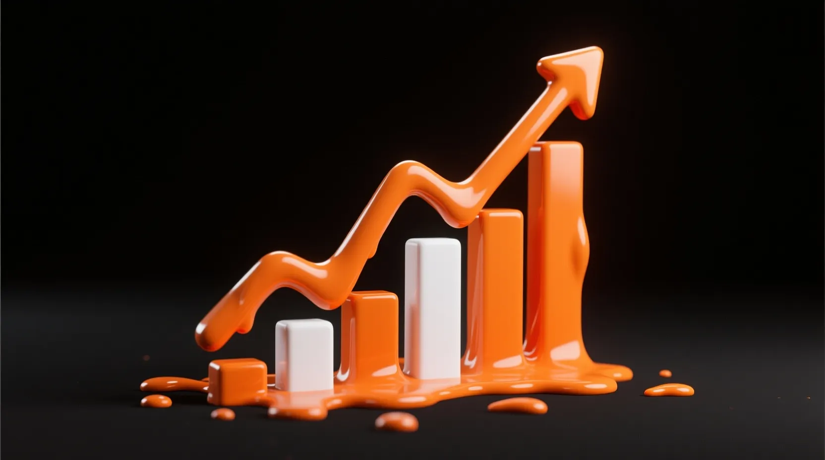 3D Analytics Illustration.