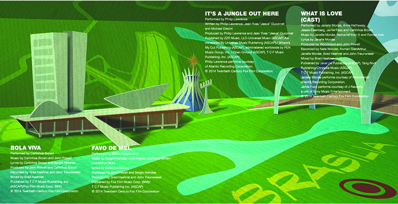 promo screen from an animation movie with the crews who were working on different parts of the movie set