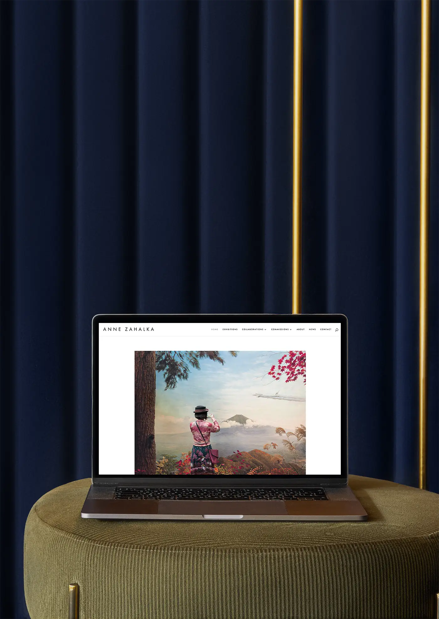 Anne Zahalka Wordpress website design featuring UX/UI design.