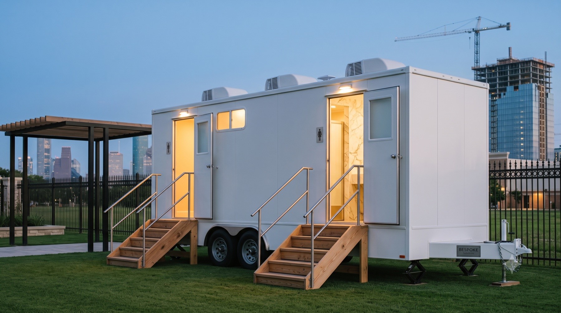 Bespoke luxury restroom trailer