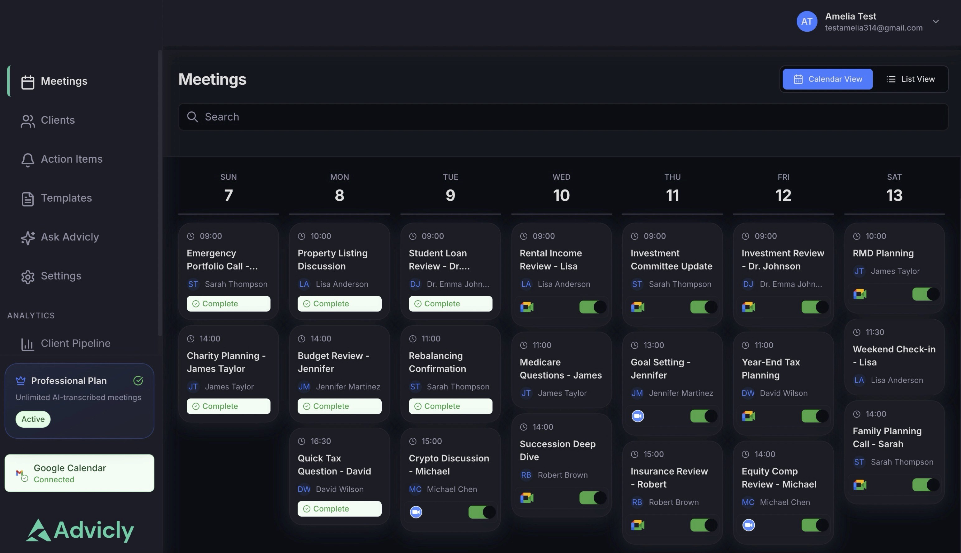 An image of Dreelio's dashboard