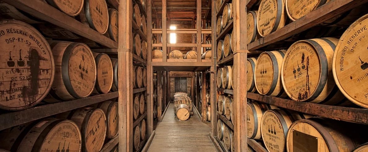 Kentucky bourbon barrel warehouse