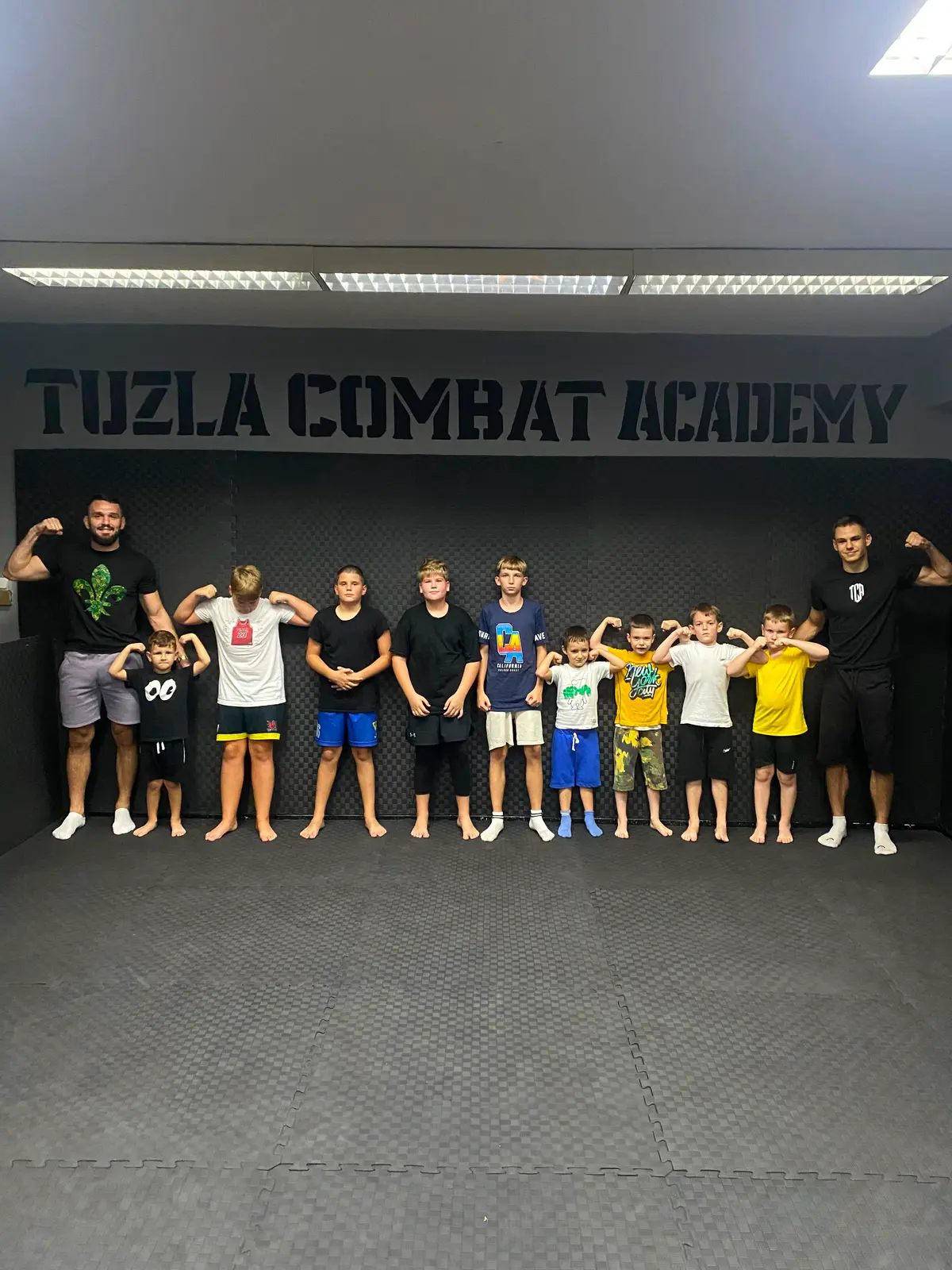 Slika poslije kids bjj treninga u Tuzla Combat academy