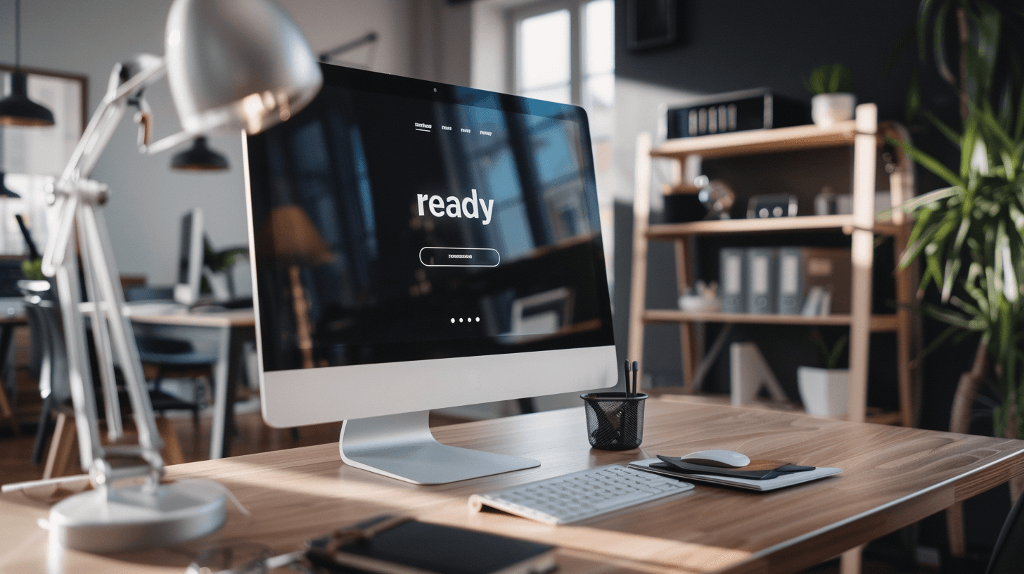 Two colleagues collaborating over paperwork at an office desk, with plants in the background.