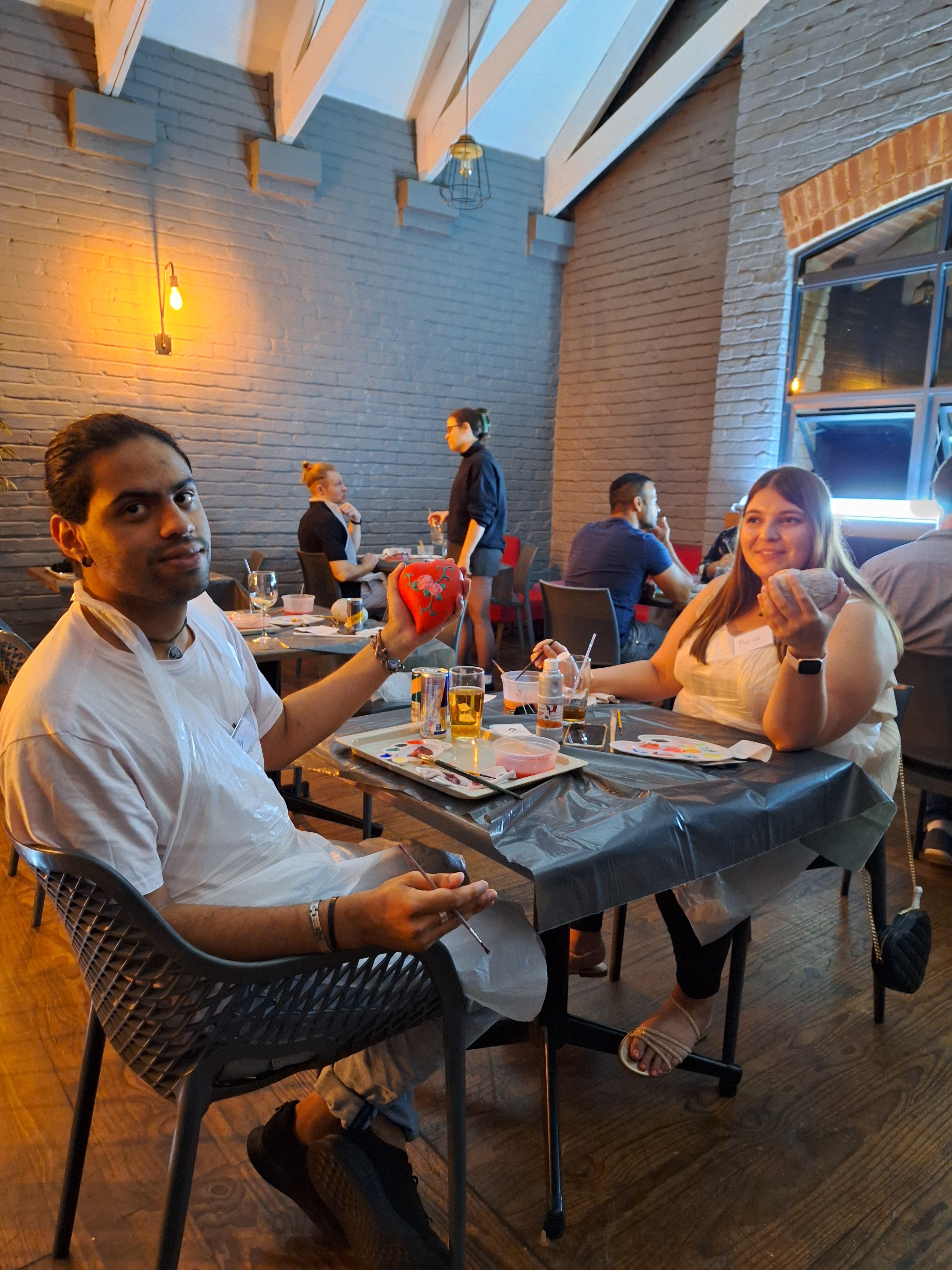 Two people on a date