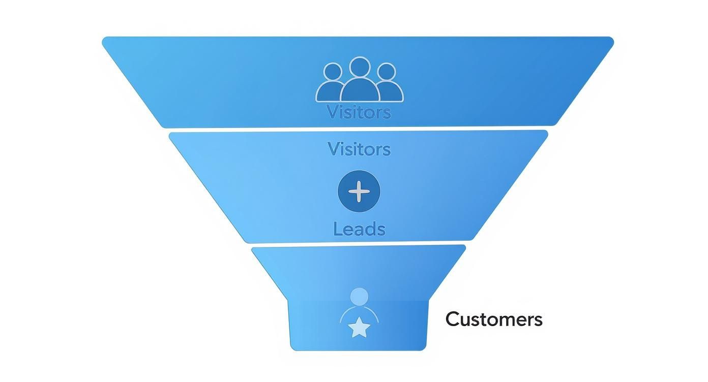 Infographic about wat is een sales funnel