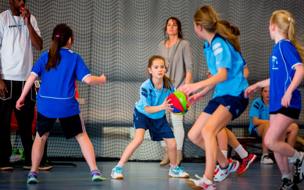 Chidren playing sports