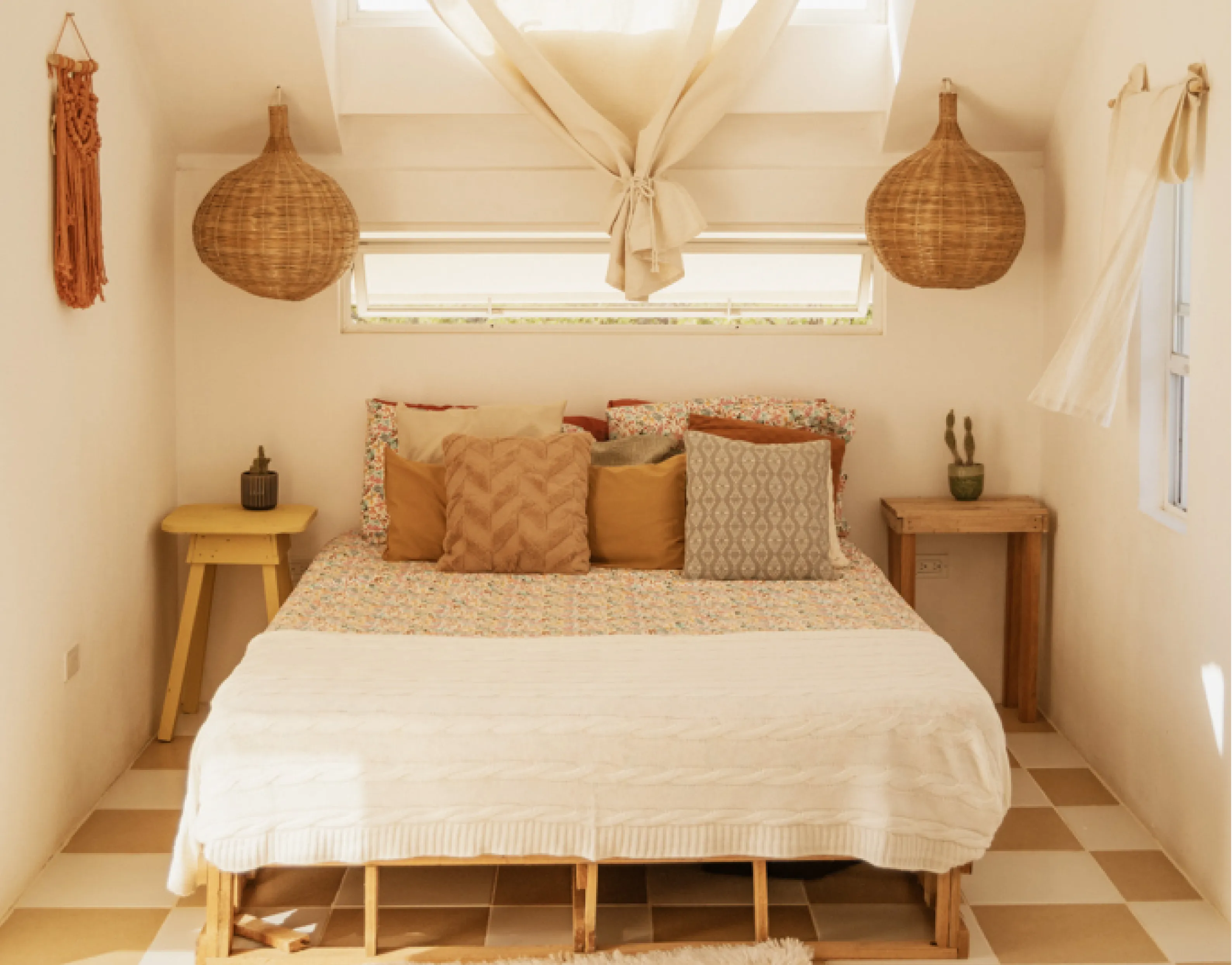 Casa Macica custom beach house by Costa Architecture, Popoyo Nicaragua — bedroom