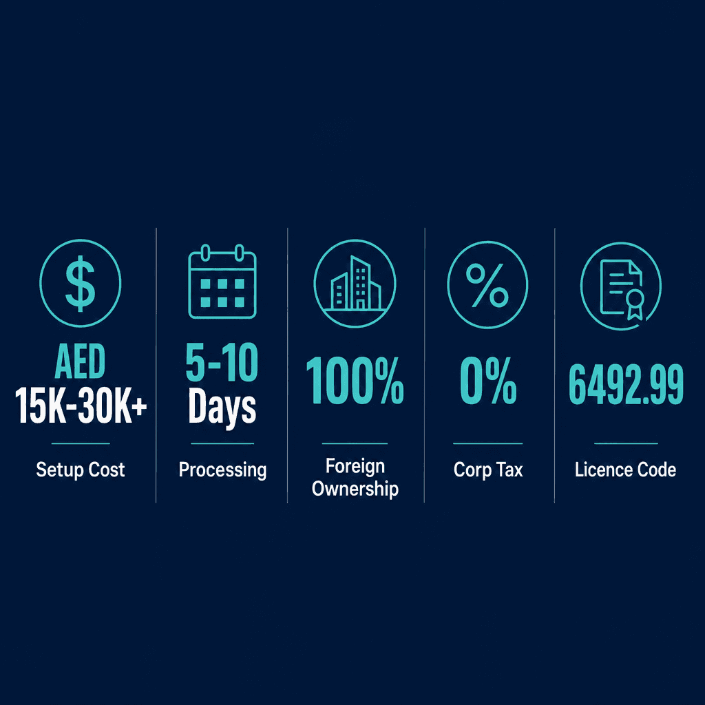 Infographic: Financing Operations Business License in Dubai: Cost and Requirements