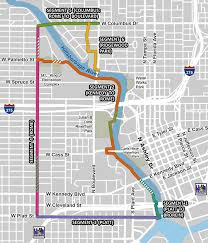 Map showing location and layout of West Riverwalk Expansion project along Tampa River