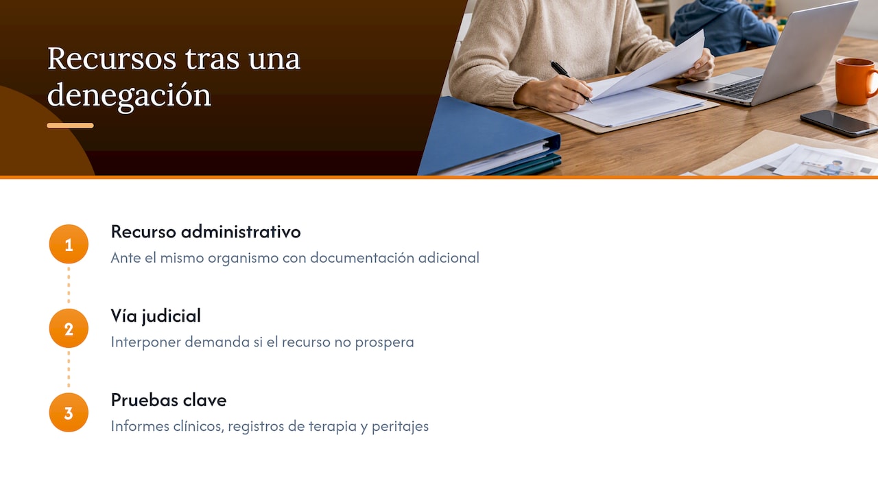 Qué hacer si te deniegan la ayuda: recursos administrativos y judiciales — overview diagram