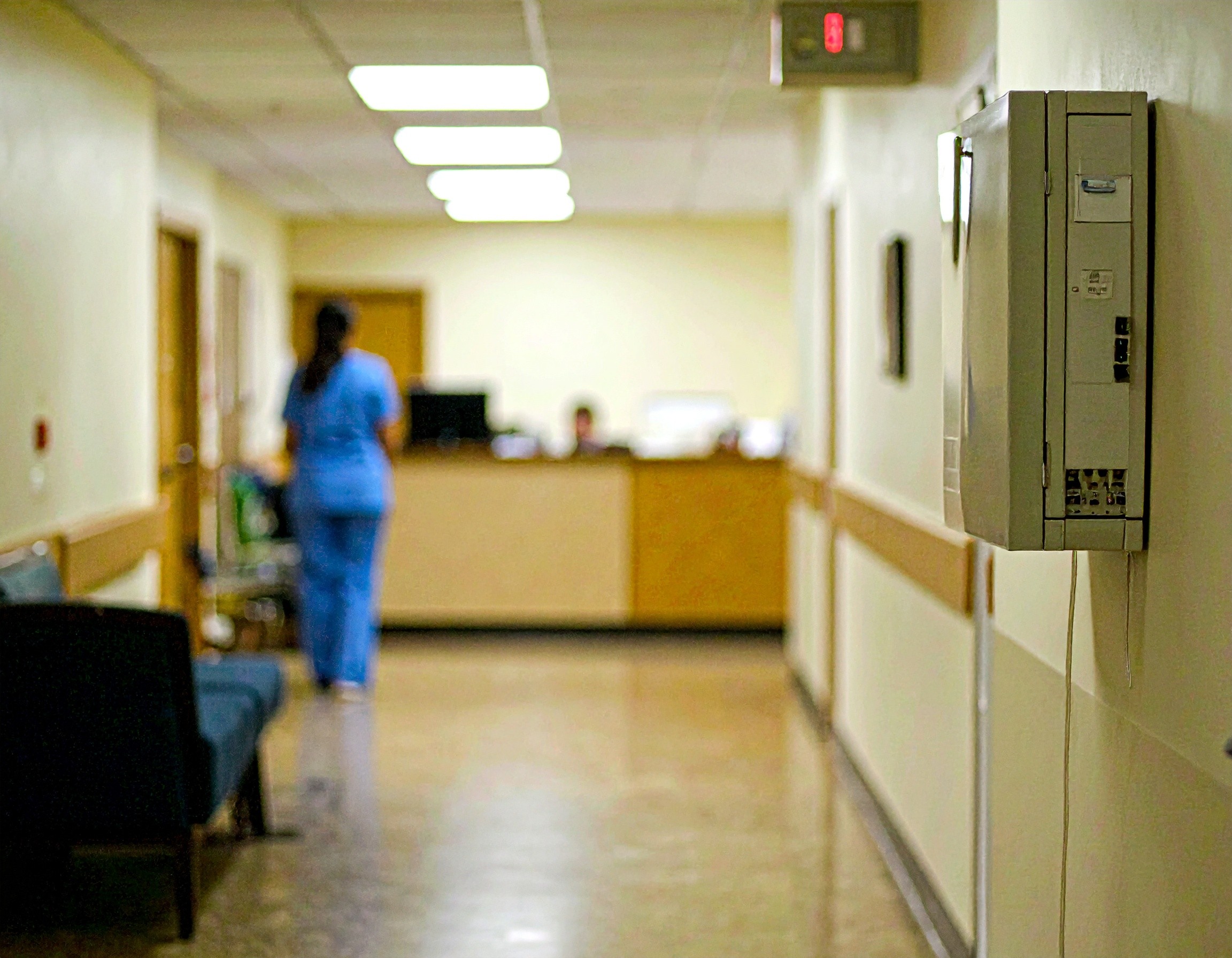 control box in a care facility