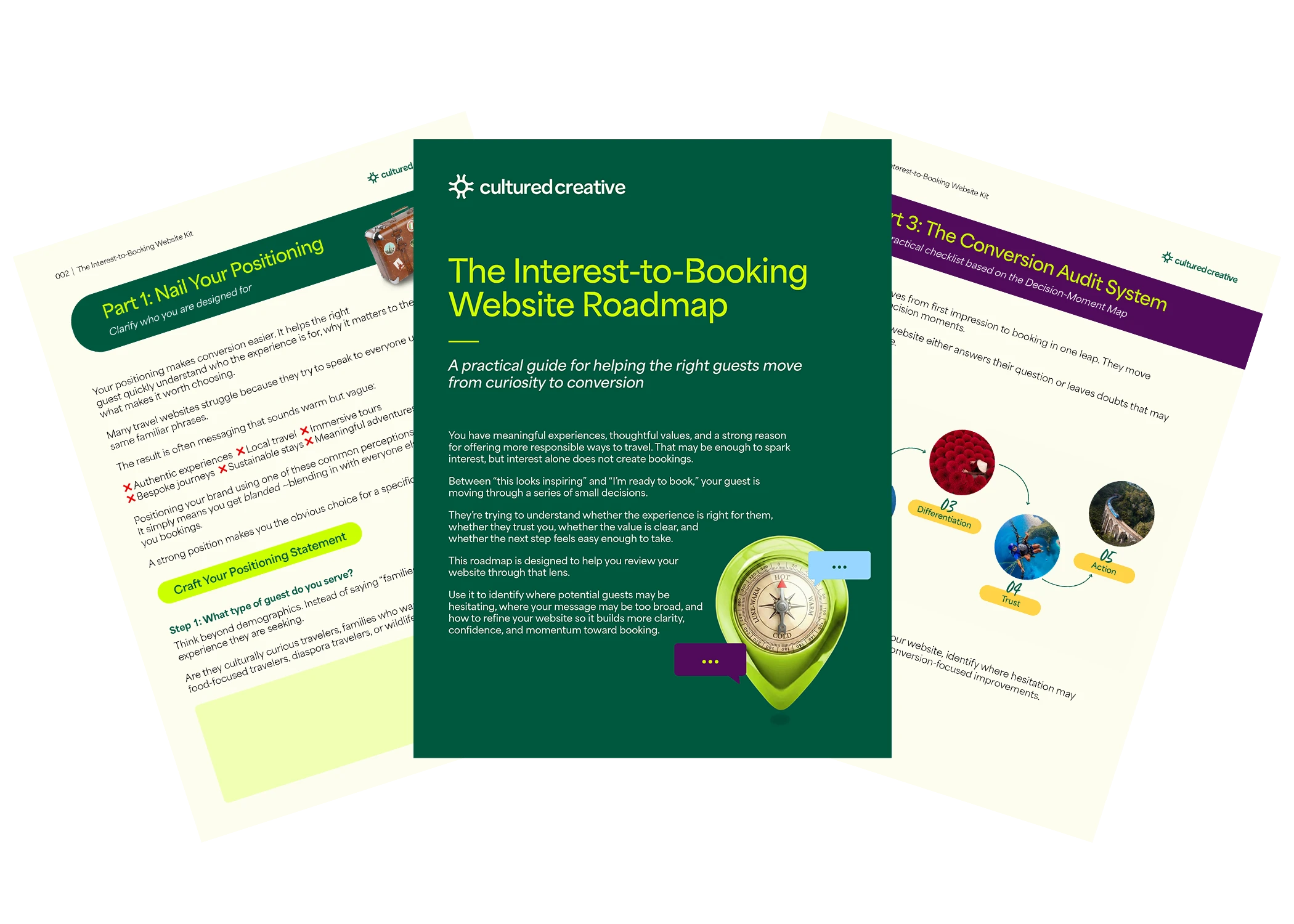 Interest-to-booking website roadmap for sustainable tourism businesses