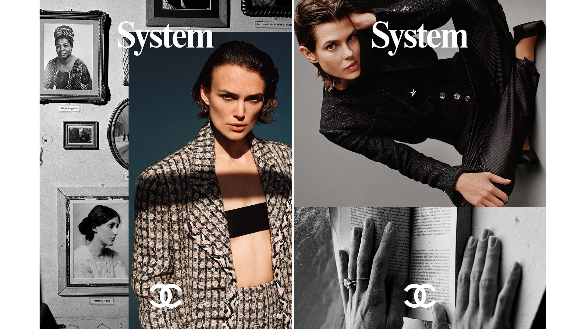 System Magazine Supplement Chanel Photographed by Alasdair McLellan Feautirng Keira Knightley and Charlotte Casiraghi